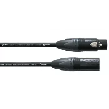Cordial CPM 3 FM XLR mikrofonkábel 3m fekete 11037