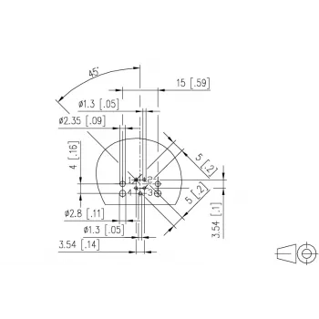 METZ MMT471A115 PCB-aljzat, 4 pólusú, 3,5 mm osztás, zöld