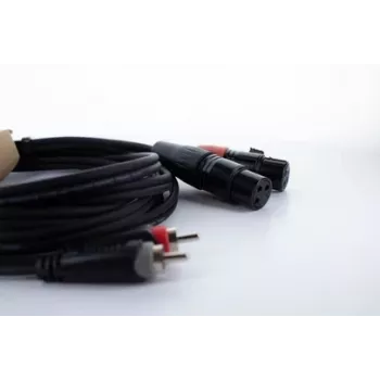 Cordial EU 1.5 FC XLR–RCA audiokábel 1,5 m fekete 14852