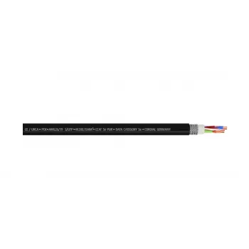 Cordial 15540 CAT 5e S/UTP patchkábel, RJ45, 15 m, fekete, PUR köpeny