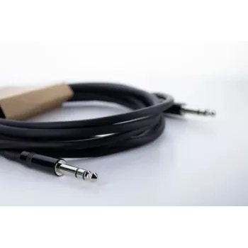 Cordial 14818 audiokábel 6,3 mm jack sztereó–6,3 mm jack sztereó, 6 m, fekete PVC, twisted pair