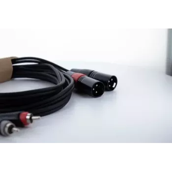Cordial EU 1 MC XLR - RCA audiokábel 1m fekete 14847