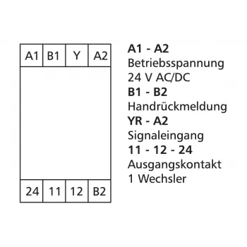METZ Connect küszöbkapcsoló 24 V AC/DC, 1 váltóérintkező 11066570