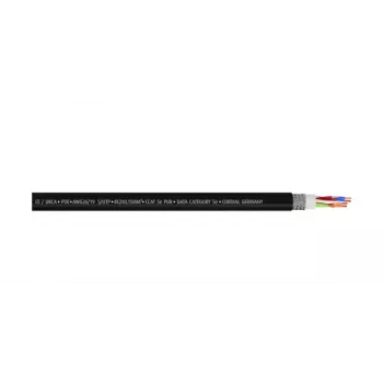 Cordial 15554 CAT 5e S/UTP patchkábel, RJ45, 0,3 m, fekete, PUR köpeny