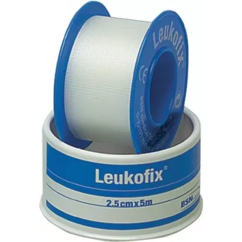 SÖHNGEN 1009216 Leukofix rögzítőszalag 5 m x 2,5 cm fehér nem szőtt anyag hipoallergén