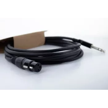 Cordial EM 6 FV XLR–6,3 mm TRS jack audiokábel, 6 m, fekete 14823