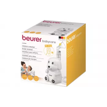 Beurer IH 24 Kids Compressor Nebulizer with Child and Adult Masks, 3.16 µm Particle Size, 8 ml Capacity, Quiet Operation 60309