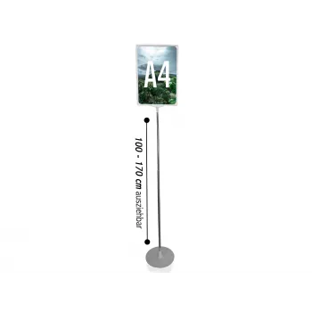 LMG PLSTA4-SI A4 ezüst klappkeret poszterállvány