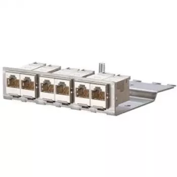 METZCONNECT BTR E-DATmodul 6x88 1U CAT6 patchpanel 6 árnyékolt RJ45-modullal, beépített kábelmenedzsmenttel és húzásmentesítéssel 130922-03-E