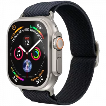 VONMÄHLEN Classic Nylon Loop szíj Apple Watch 44/45/46/49mm-hez, tengerészkék, egységes méret