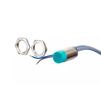METZ CONNECT induktív közelítésérzékelő 2 vezetékes DC M12 síkba szerelhető NO 2mm IP67 kábel 2m 110149