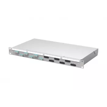 METZ CONNECT VIK 6xSC-D OM3 üvegszálas patchpanel, 6 port, SC duplex, 1U, szürke 150450BA06-F