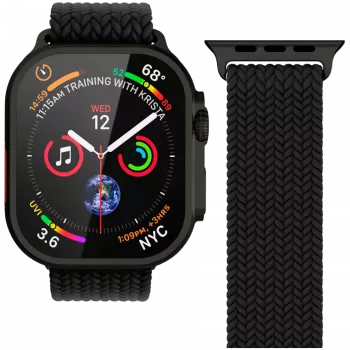 VONMÄHLEN Woven Loop 40, 41, 42mm univerzális méret, All Black