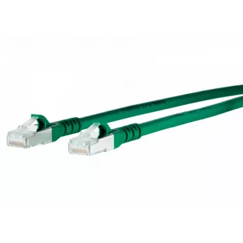 METZ CONNECT 1308450355-E Cat6a S/FTP patchkábel, 0,3 m, zöld
