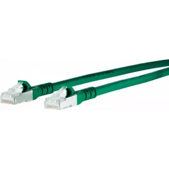 METZ CONNECT 1308450355-E Cat6a S/FTP patchkábel, 0,3 m, zöld