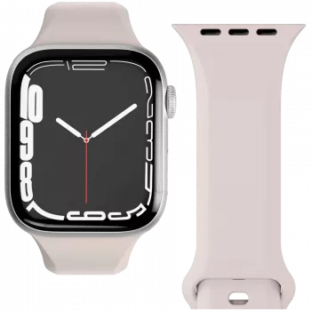 VONMÄHLEN Classic Band 2 Apple Watch 40/41/42mm-hez, teli marhabőr szíj krémszínben