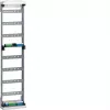 Hager ZAD717 Retrofit Field for Meter Connection Pillar, 7 Rows, 12 Modules per Row, N/PE Plug-in Terminals, Pure White