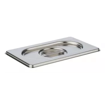 APS GN 1/9 fedél 175 x 108 x 25 mm rozsdamentes acél, kanálkivágás nélkül, mosogatógépben mosható - 1 darab (81591)