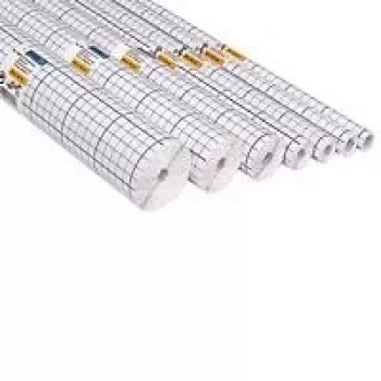 HERMA könyvvédő fólia, öntapadós, 400 mm x 25 m, átlátszó, fényes PP, rácsvonalak 7025