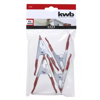kwb ragasztószorítók, acéllemez, 4 darabos készlet, 100 x 35 mm 927600
