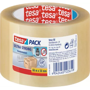 TESA ultra erős 66 m PVC átlátszó csomagolószalag (57176)
