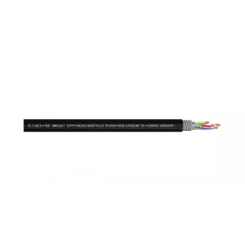 Cordial 15588 CAT 7a S/FTP patch kábel, RJ45, 1 m, fekete, PUR