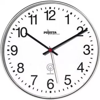 PEWETA rádióvezérlésű falióra matt fekete műanyag 30 cm fekete/fehér 51.130.313