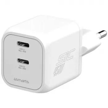 4smarts PDPlug SiC Dual 45W 2C fehér fali töltő