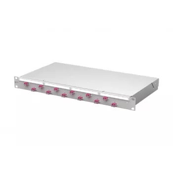 METZ CONNECT VIK 12xLC-D OM4 optikai patch panel 1U 24 szál 1504507512-F