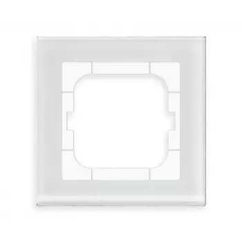 MDT üvegkeret, 1-es, fehér, 63 mm-es modulokhoz, BE-GTR163W.01