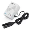 H-Tronic 1114720 vízérzékelő külső érzékelővel, dugó, 230V AC, hangos riasztás 85 dB, relékimenet, 2m érzékelőkábellel