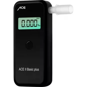 ACE OF SWEDEN ACE alkoholszonda II légalkohol-mérő elektrokémiai érzékelővel, 4‰ BAC, LCD-kijelző