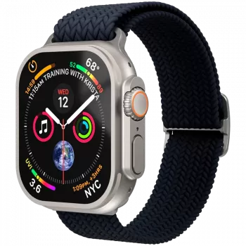 VONMÄHLEN szőtt Loop Apple Watch 40/41/42 mm-hez, navy