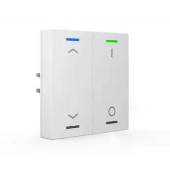 MDT BE-TAL63T2.C1 KNX nyomógomb 2 csatornás RGBW, Studio fehér fényes