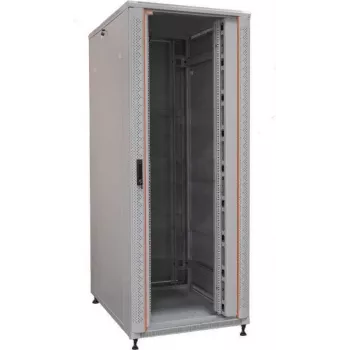 IT-BUDGET 19 inch szerver rack SRK 42U, 800x1000 mm, üveg-/acélajtó, kábelcsatornák, szerelt, világosszürke (99ITB19SRK42810GGNM)