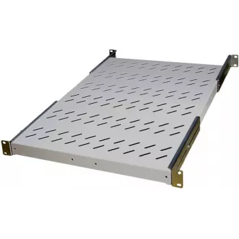 IT-BUDGET 19 inch fix rackpolc, 150 kg teherbírás, 650 mm mélység, világosszürke 90ITB19FBX650G