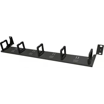 IT-BUDGET 19 inch 1U kábelmenedzsment panel 5 elülső kábeltartóval - fekete 90ITBKMAKB1HES