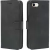 AIMOYU prémium bőr flip wallet tok iPhone SE (2022/2020), iPhone 8/7 – fekete