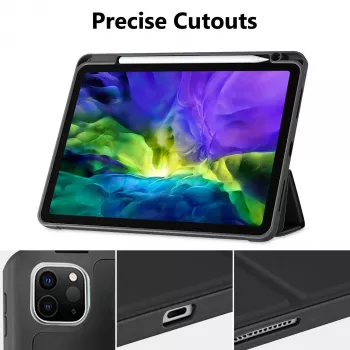 MRDISC Flip-Cover tok Apple iPad Pro M4-höz – fekete TPU MG-FLIPIPADPM4