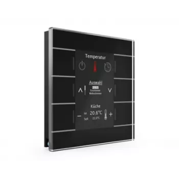 MDT BE-GBZS.01S KNX üveg okos kezelőpanel színes kijelzővel, fekete