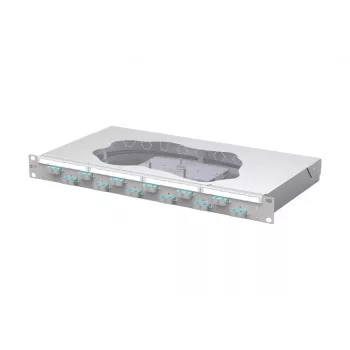 METZ CONNECT hegesztő patchpanel 12xSC duplex OM3, 1U, világosszürke 150455BA12-F