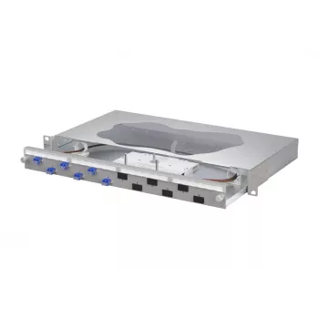 METZ CONNECT optikai hegesztő patchpanel 6xLC-D OS2 1U rackbe szerelhető 1504697406-F