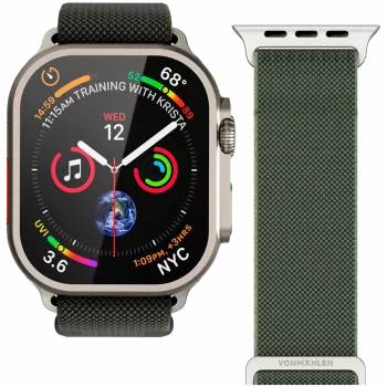 VONMÄHLEN Classic Nylon Loop 44, 45, 46, 49mm egységes méret, olív