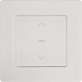 PowerRay PR-SCS-01 WiFi touch okos redőnykapcsoló, üvegkeret fehér