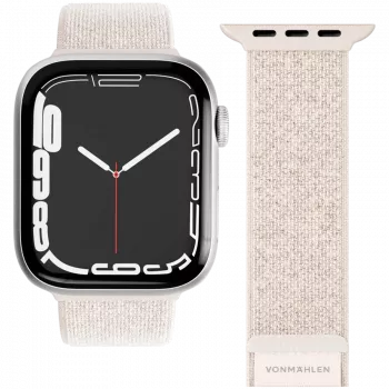 VONMÄHLEN Fitness Loop 2 karszalag Apple Watch 44/45/46/49mm készülékhez, krém