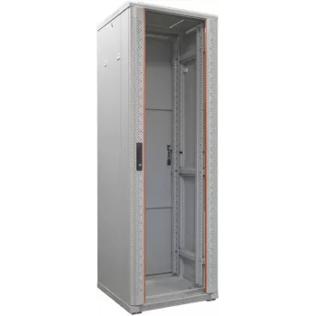 IT-BUDGET 19 inch hálózati szekrény SRK - 38U - 600x800 mm - üveg-/acélajtó - szerelt - világosszürke 99ITB19SRK3868GGNM