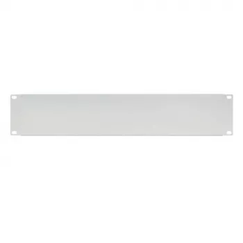 IT-BUDGET 19 inch vakpanel / rack előlap - 2U - robusztus fémváltozat - világosszürke (90ITBBP2HEG)