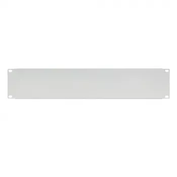 IT-BUDGET 19 inch vakpanel / rack előlap - 2U - robusztus fémváltozat - világosszürke (90ITBBP2HEG)
