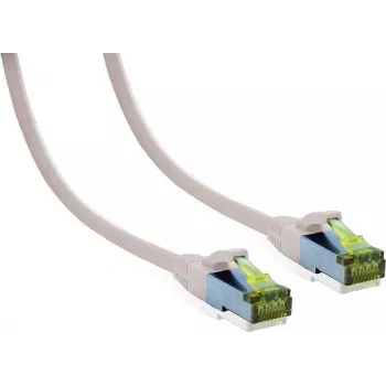 IT-BUDGET prémium tömörréz patch kábel Cat.6A Cat.7 nyers kábellel 600 MHz halogénmentes PoE+ 10Gbps fehér 3m 90ITB6A7PK3W