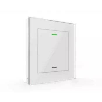 MDT BE-GTL1TW.01 Glass Button II Light 1 csatornás RGBW KNX üveg érintőgomb, fehér